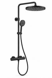 Aquanello Eterna Thermostatische Douchekolom 30cm Regendouche Mat Zwart ET-S-SET10-3-10