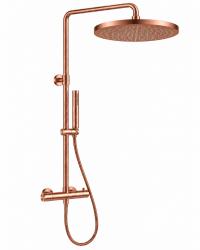 Aquanello Eterna Thermostatische Douchekolom 30 cm Regendouche Koper ET-S-SET10-6-62