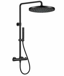 Aquanello Eterna Thermostatische Douchekolom 30 cm Regendouche Mat Zwart ET-S-SET10-6-10