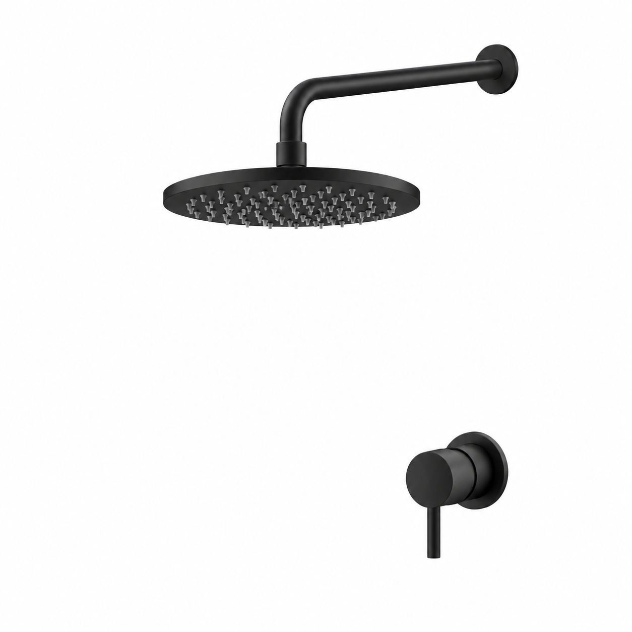 Aquanello Eterna Inbouw Doucheset Mat Zwart met 20 cm Regendouche ET-S-SET7-1-10