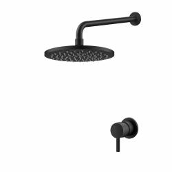 Aquanello Eterna Inbouw Doucheset Mat Zwart met 20 cm Regendouche ET-S-SET7-1-10