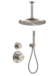 Aquanello Eterna RVS Inbouw Thermostatische Doucheset met Plafondarm 20cm Regendouche en Handdouche ET-S-SET4-1-02