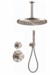 Aquanello Eterna RVS Inbouw Thermostatische Doucheset met Plafondarm 30 cm Regendouche en Handdouche ET-S-SET4-3-02