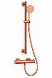Aquanello Eterna PVD Copper Thermostatic Shower Set with Sliding Rod and Round Hand Shower ET-S-SET9-2-62