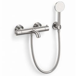 Aquanello Eterna RVS Thermostatische Opbouw Badkraan met Ronde Handdouche ET-B-SET1-2-02
