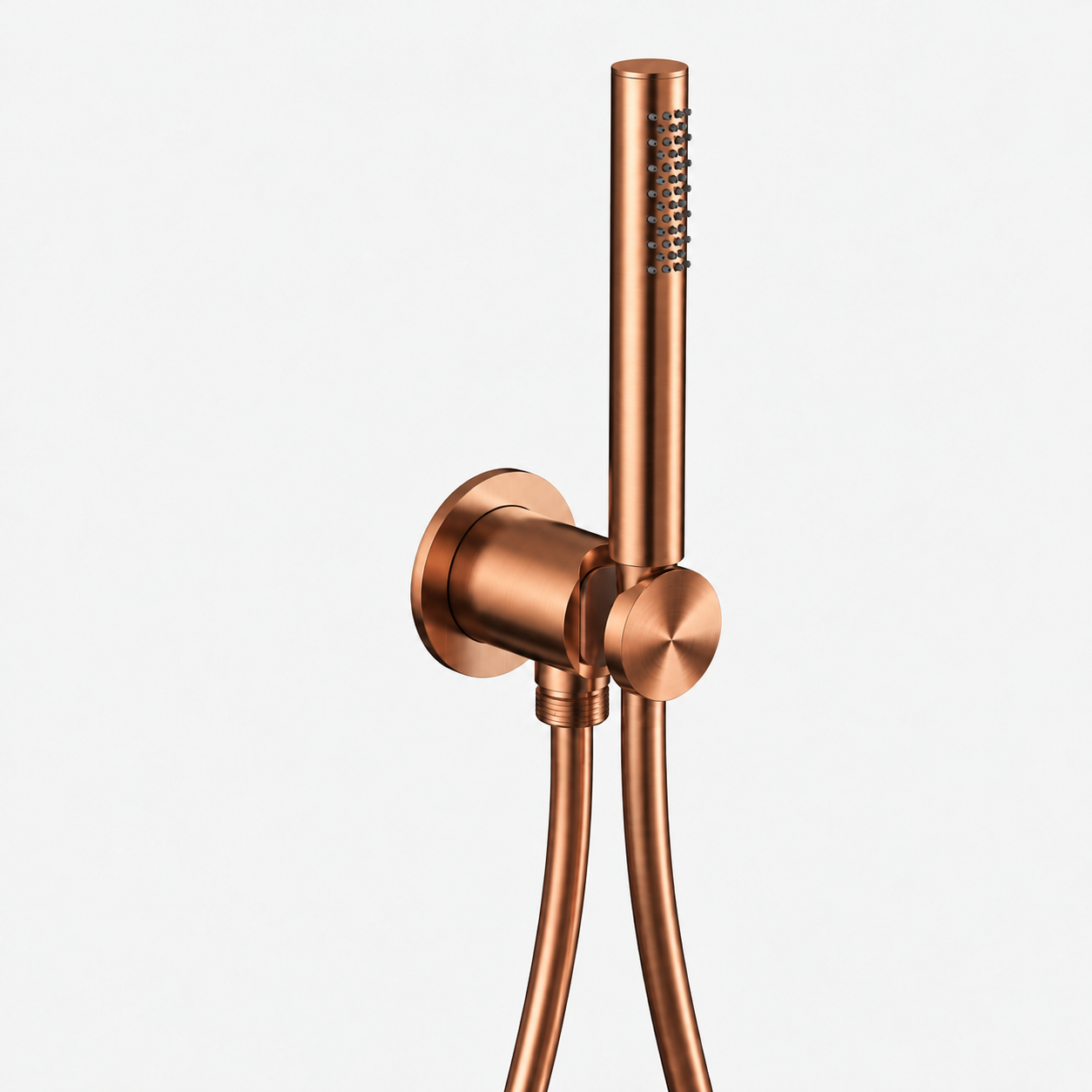 Aquanello Eterna Conjunto de chuveiro de mão em PVD dourado com ligação de água e chuveiro de mão com haste ET-S-SET13-1-62