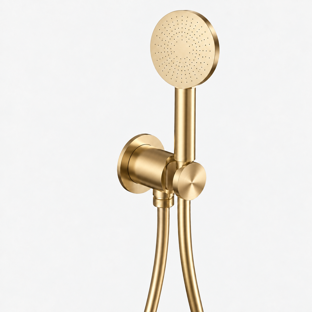 Aquanello Eterna Gold PVD Hand Shower Set with Water Connection and Round Hand Shower ET-S-SET13-2-60