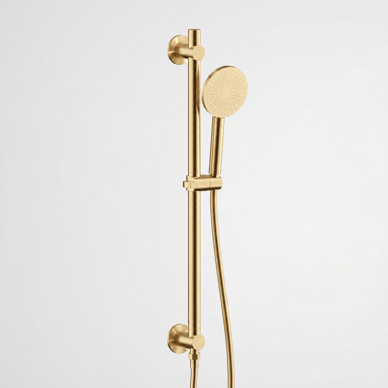 Aquanello Eterna Gold PVD Slide Bar Set with Water Supply and Round Hand Shower ET-S-SET15-2-60