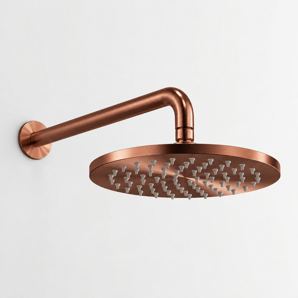 Aquanello Eterna Chuveiro de chuva em PVD dourado 20 cm com braço de chuveiro de parede de 39 cm ET-S-SET16-1-62