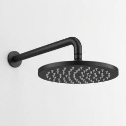 Aquanello Eterna Matte Black Rain Shower Head 20 cm with Wall Mounted Shower Arm 39 cm ET-S-SET16-1-10