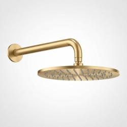 Aquanello Eterna Gold PVD Rain Showerhead 25 cm with Wall-Mounted Shower Arm 39 cm ET-S-SET16-2-60