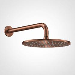 Aquanello Eterna Copper PVD Rain Showerhead 25 cm with Wall-Mounted Shower Arm 39 cm ET-S-SET16-2-62