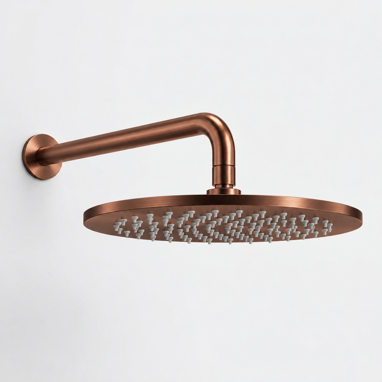 Aquanello Eterna Chuveiro de efeito chuva em PVD dourado 30 cm com braço de chuveiro de parede de 39 cm ET-S-SET16-3-62