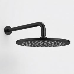 Aquanello Eterna Matte Black Rain Showerhead 30 cm with Wall-Mounted Shower Arm 39 cm ET-S-SET16-3-10