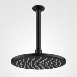 Aquanello Eterna Matte Black Rain Showerhead 20 cm with Ceiling Bracket 25 cm ET-S-SET16-4-10