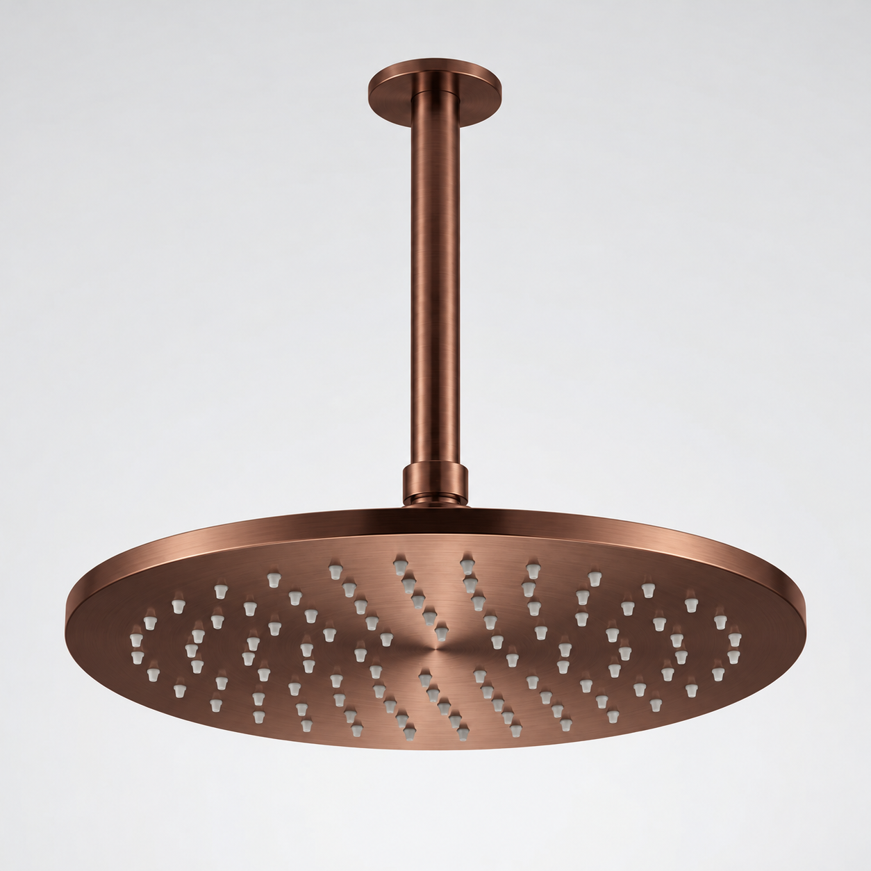 Aquanello Eterna Chuveiro de chuva em PVD dourado 25 cm com braço de teto de 25 cm ET-S-SET16-5-62