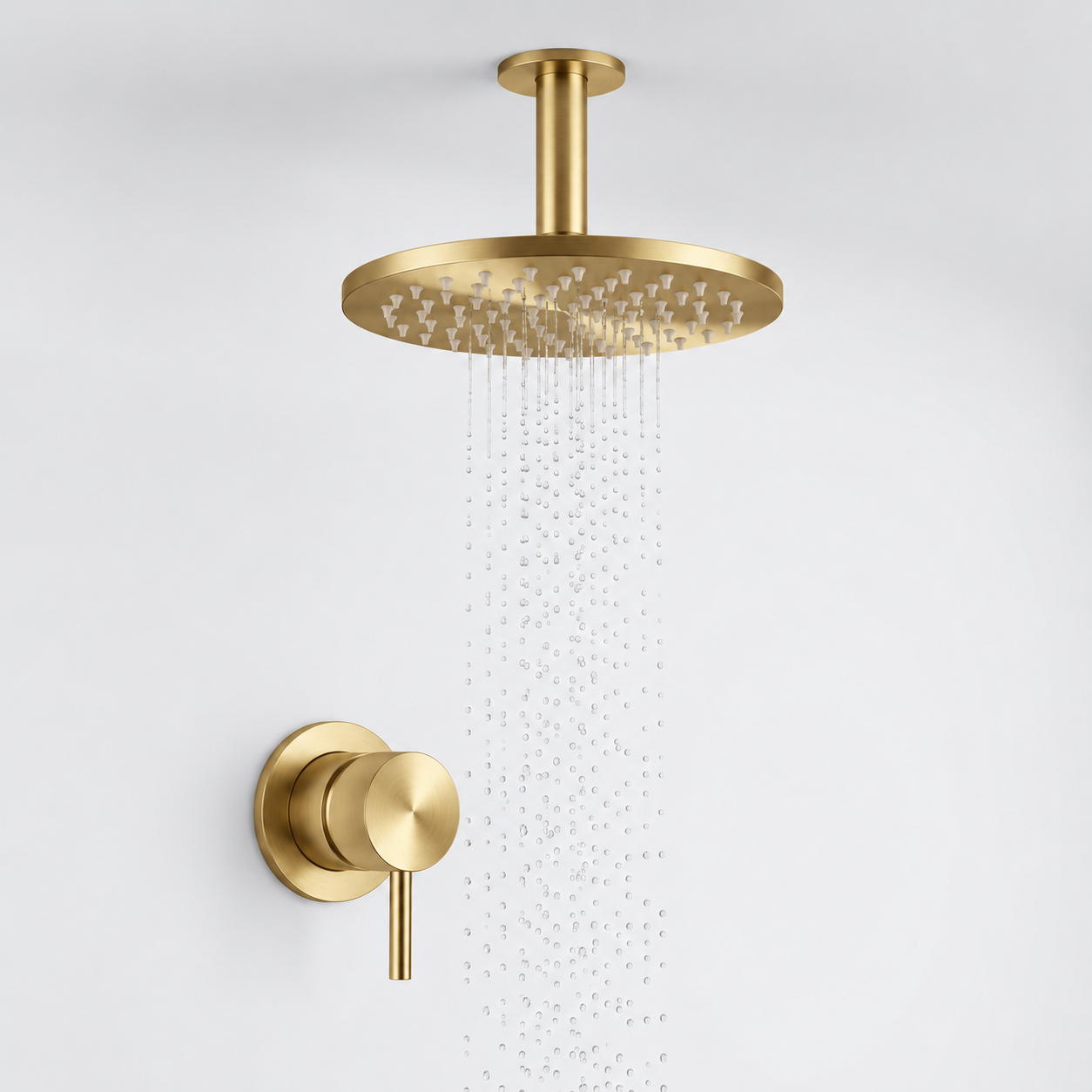 Aquanello Eterna Zlatá PVD vestavná sprchová souprava s směšovací baterií dešťovou sprchou 20 cm a stropním ramenem 25 cm ET-S-SET7-4-60