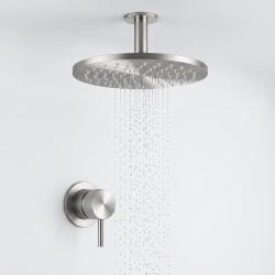 Aquanello Eterna Nerezová vestavná sprchová souprava s směšovačem dešťovou sprchou 25 cm a stropním ramenem 25 cm ET-S-SET7-5-02