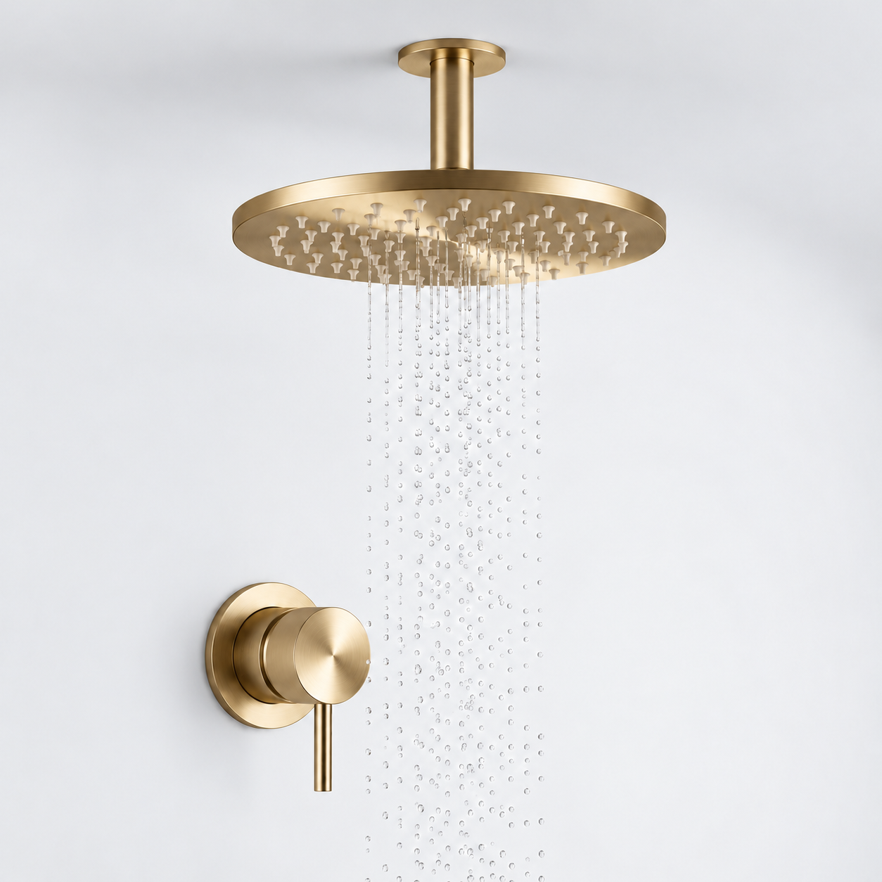 Aquanello Eterna Zlatá PVD vestavná sprchová souprava se směšovačem dešťovou sprchou 25 cm a stropním ramenem 25 cm ET-S-SET7-5-60