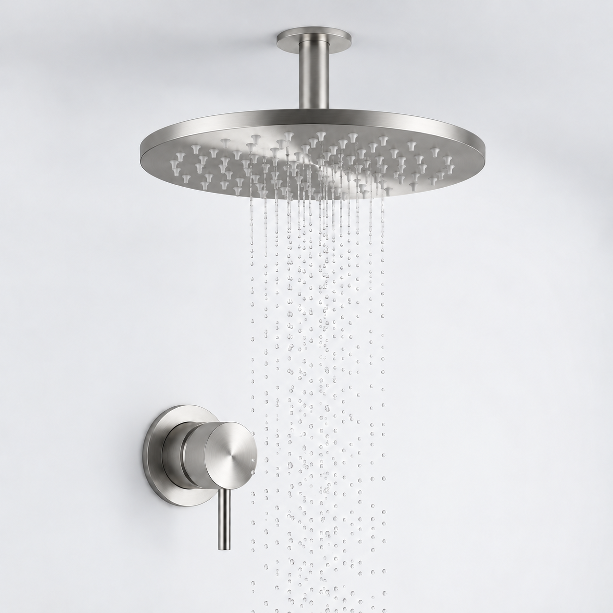 Aquanello Eterna Nerezová vestavná sprchová souprava s směšovačem dešťovou sprchou 30 cm a stropním ramenem 25 cm ET-S-SET7-6-02